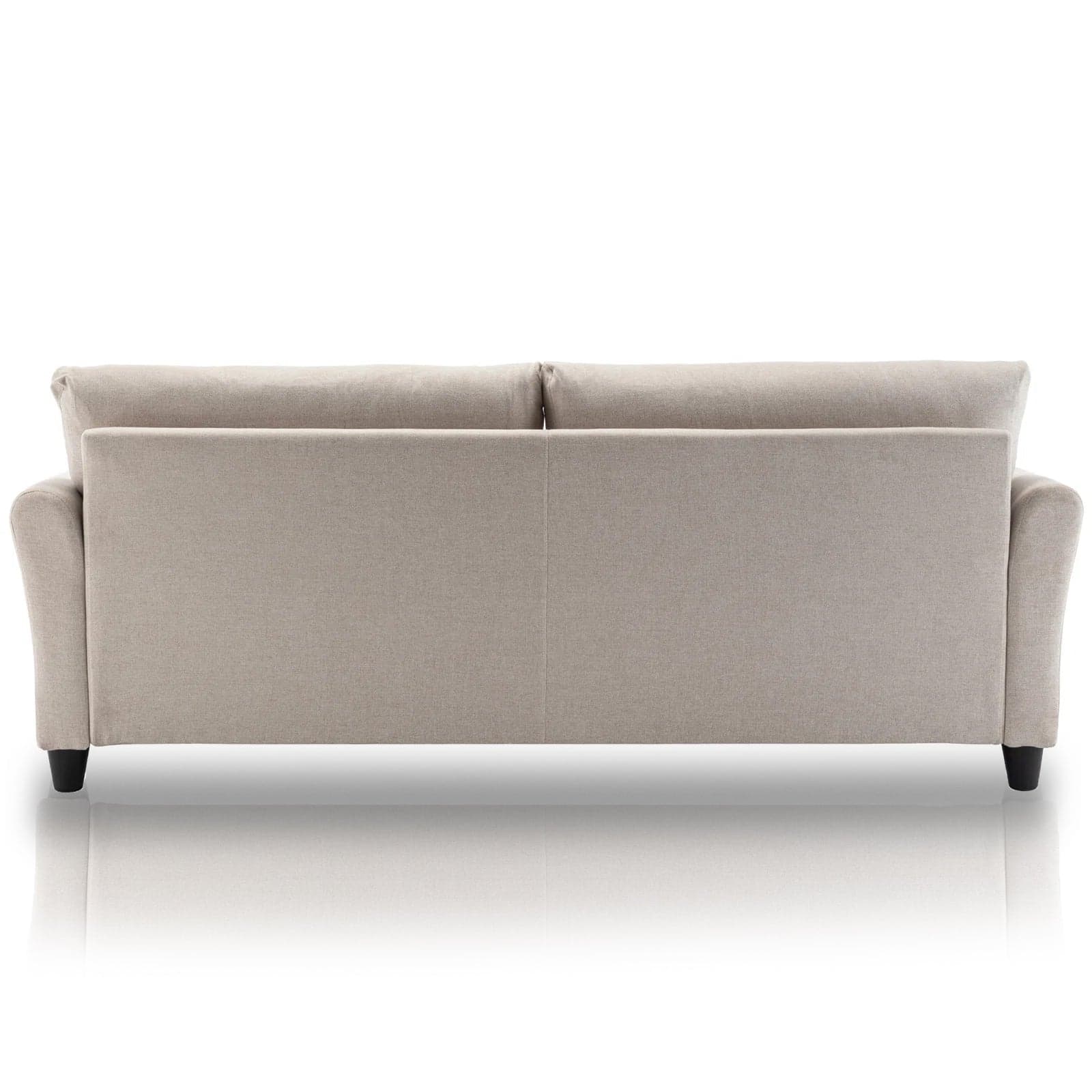 Divano 3Posti Tessuto Imbottito Relax Design Moderno 212cm Struttura Legno Beige in Divani Danyx - Casoria, commercioVirtuoso.it