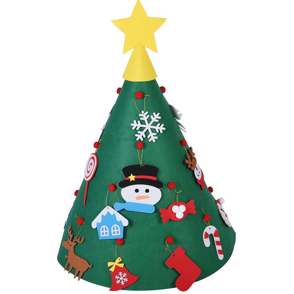 Albero di Natale Giocattolo in Feltro per Bambini 70 cm con 15 Addobbi Natalizi in Alberi di natale artificiali Danyx - Casoria, commercioVirtuoso.it