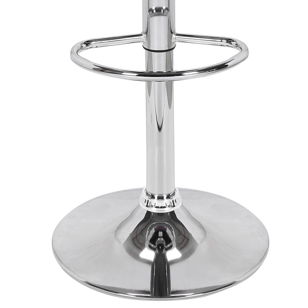 Set 2 Sgabelli Cucina Bar Girevoli Altezza Regolabile in Ecopelle Nero e Acciaio in Sgabelli da bar Danyx - Casoria, commercioVirtuoso.it