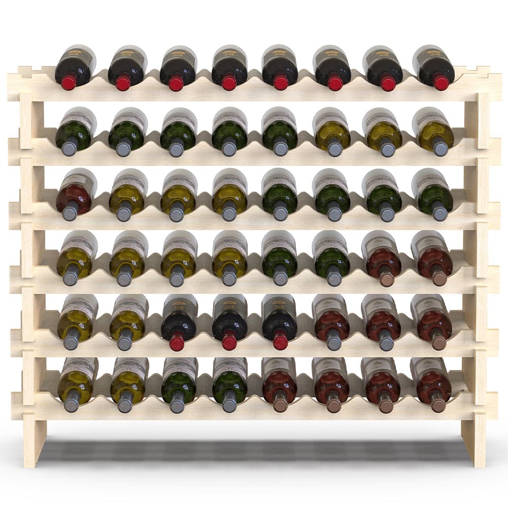 Porta Bottiglie Cantinetta Legno di Pino 6Piani 48 Scomparti 90x30 H81cm Casa Bar in Porta bottiglie da vino Danyx - Casoria, commercioVirtuoso.it