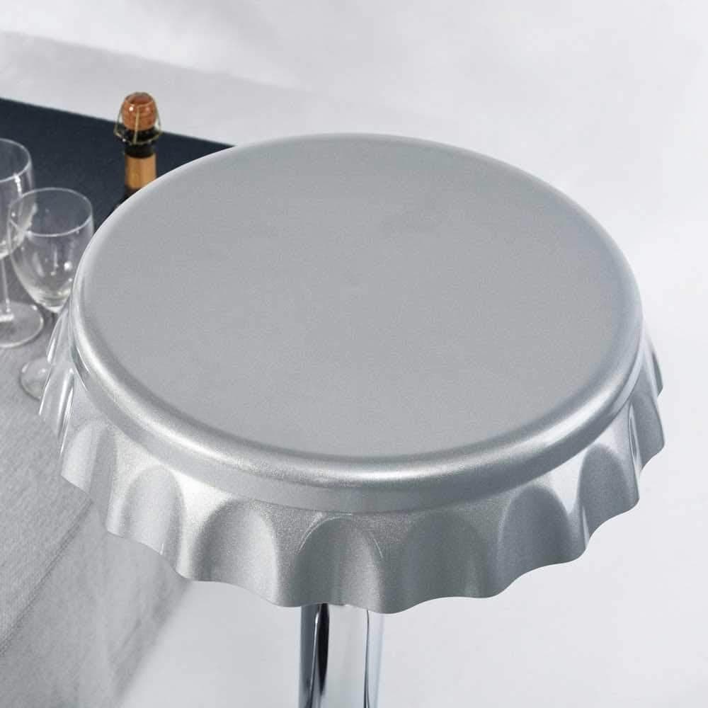 Set 2 Sgabelli Bar Cucina Girevoli Design Tappo Bottiglia Regolabili Silver Cromati in Sgabelli da bar Danyx - Casoria, commercioVirtuoso.it