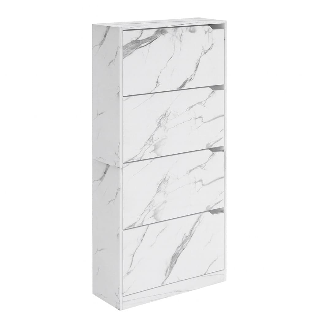 Scarpiera 4Ante Doppia Profondità Salvaspazio Bianco Marmo 63x24 H150cm Mdf in Scarpiere Danyx - Casoria, commercioVirtuoso.it