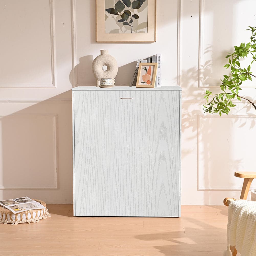 Mobile Letto a Scomparsa Singolo Salvaspazio con Materasso Incluso Pieghevole Bianco in Letti Danyx - Casoria, commercioVirtuoso.it