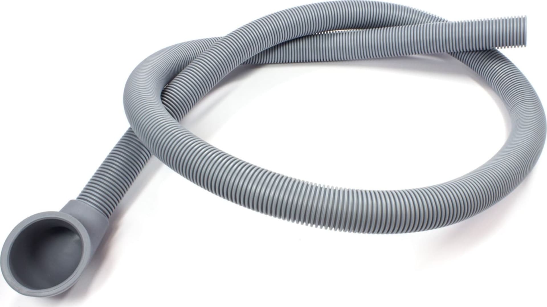 TUBO SCARICO LAVATRICE 150cm CORRUG. Ø24x28mm INNESTO A PIPA CURVA Ø47mm. in prodotto EuroStore07 - Alatri, commercioVirtuoso.it