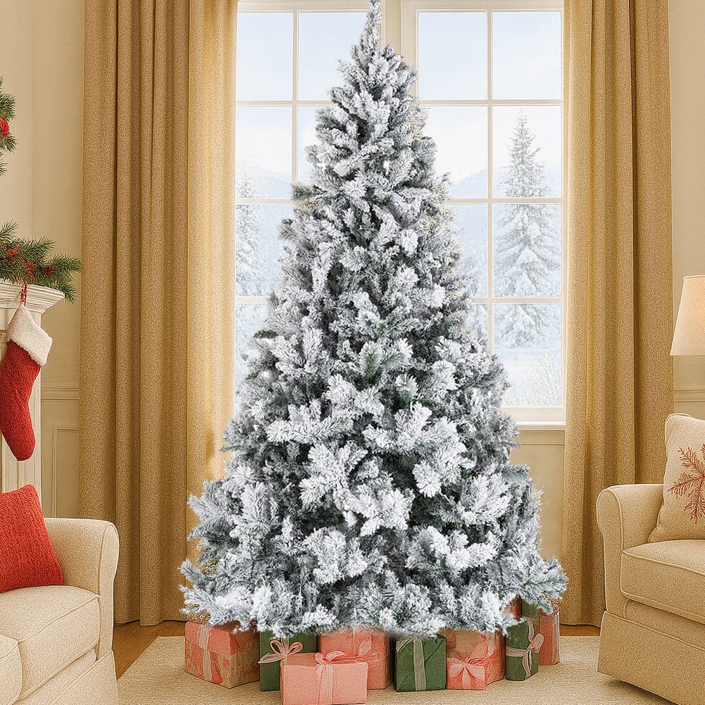 Albero di Natale Innevato Bianco Winter Palace Foltissimo 210cm 1420 Rami Innesto in Alberi di natale artificiali Esplodia - Napoli, commercioVirtuoso.it