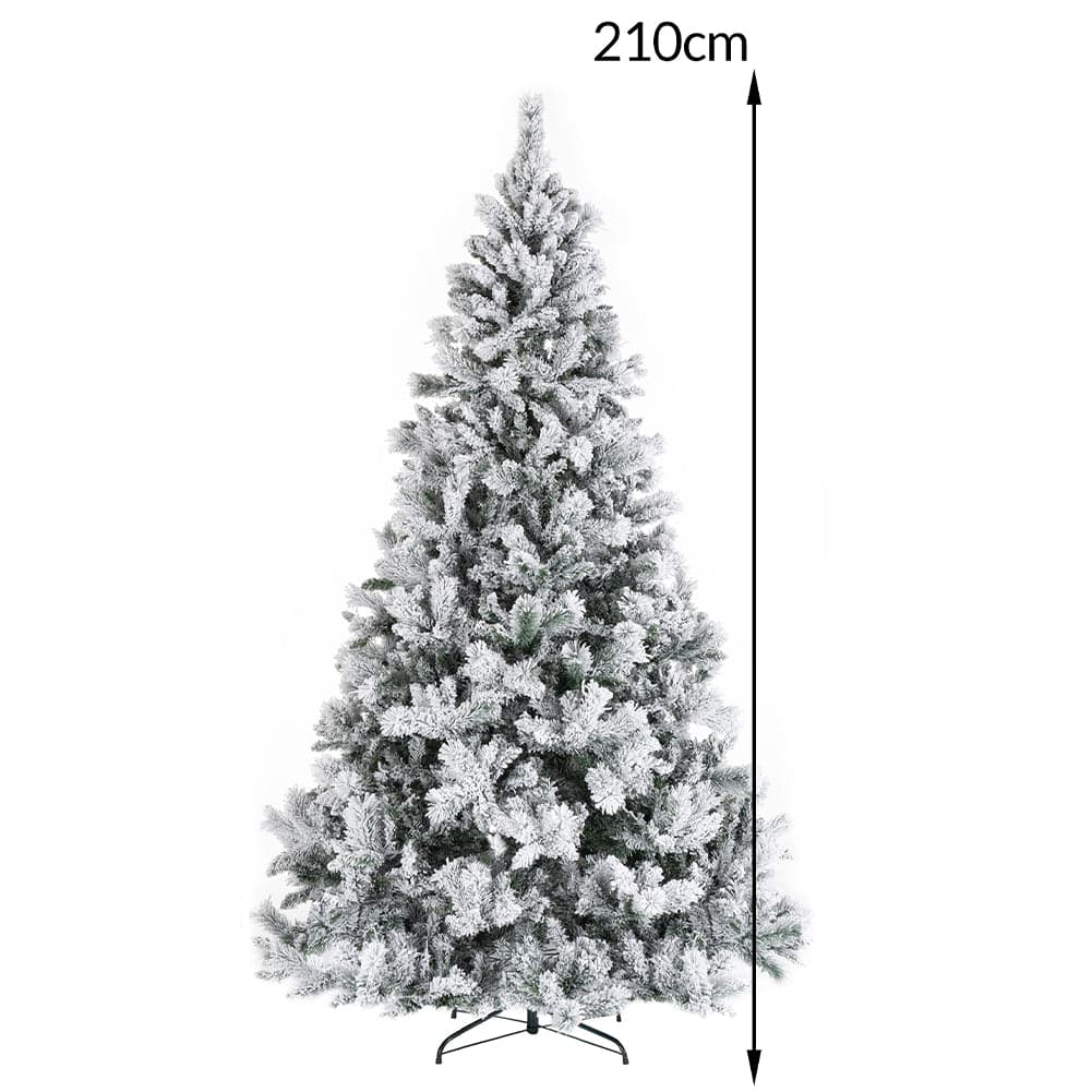 Albero di Natale Innevato Bianco Winter Palace Foltissimo 210cm 1420 Rami Innesto in Alberi di natale artificiali Esplodia - Napoli, commercioVirtuoso.it