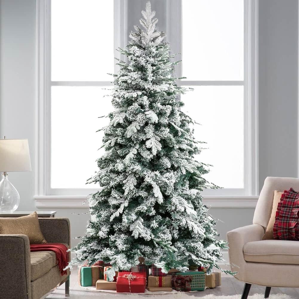 Albero di Natale Innevato 180 cm Folto Realistico 706 Punte PE PVC Base Metallo in Alberi di natale artificiali Danyx - Casoria, commercioVirtuoso.it