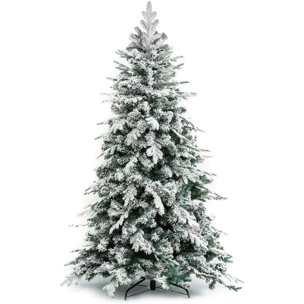 Albero di Natale Innevato 240 cm Folto Realistico 1260 Punte PE PVC Base Metallo in Alberi di natale artificiali Danyx - Casoria, commercioVirtuoso.it