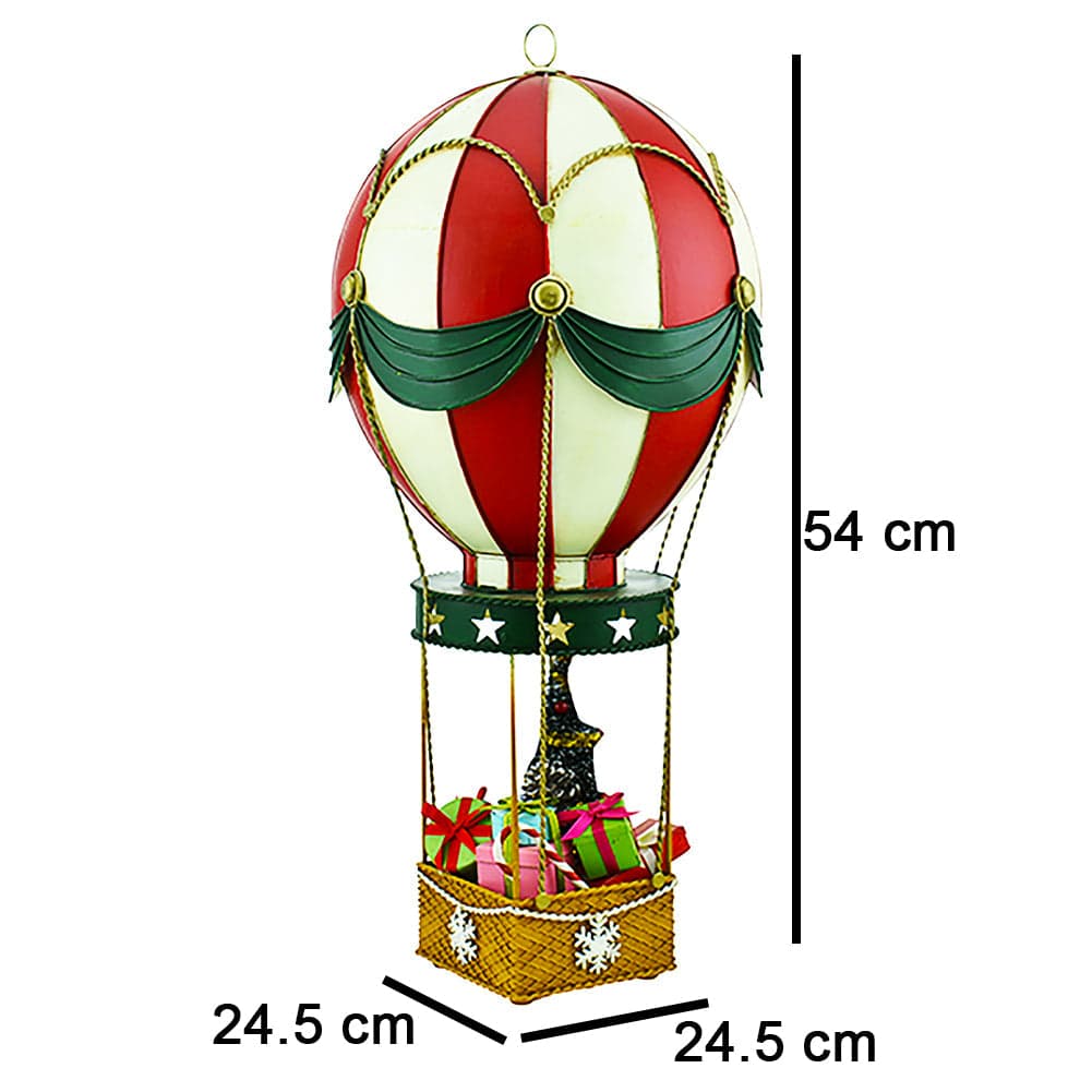 Mongolfiera in Metallo Decorativo Addobbo Natalizio con Gancio 54x24.5x24.5 cm in Ciondoli e pendenti Esplodia - Napoli, commercioVirtuoso.it