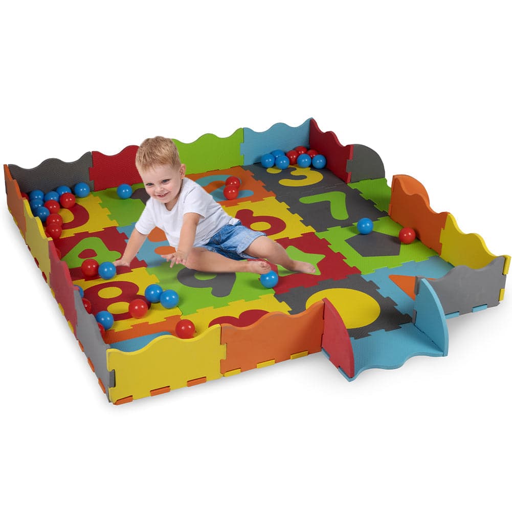 Tappeto Puzzle 3 in 1 in Gommapiuma per Bambini con 40 Palline e Custodia in Tappetini puzzle Danyx - Casoria, commercioVirtuoso.it