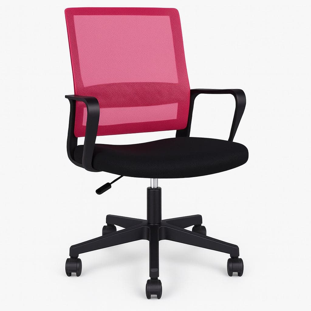 Sedia da Scrivania Ergonomica con 5ruote Piroettanti Rete Traspirante Casa Ufficio Nero Rosa in Sedie da scrivania Danyx - Casoria, commercioVirtuoso.it