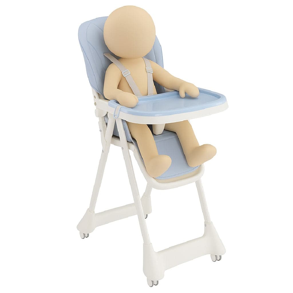 Seggiolone Pappa Bimbo 0-36 Mesi Pieghevole Salvaspazio Regolabile Celeste in Seggioloni Danyx - Casoria, commercioVirtuoso.it