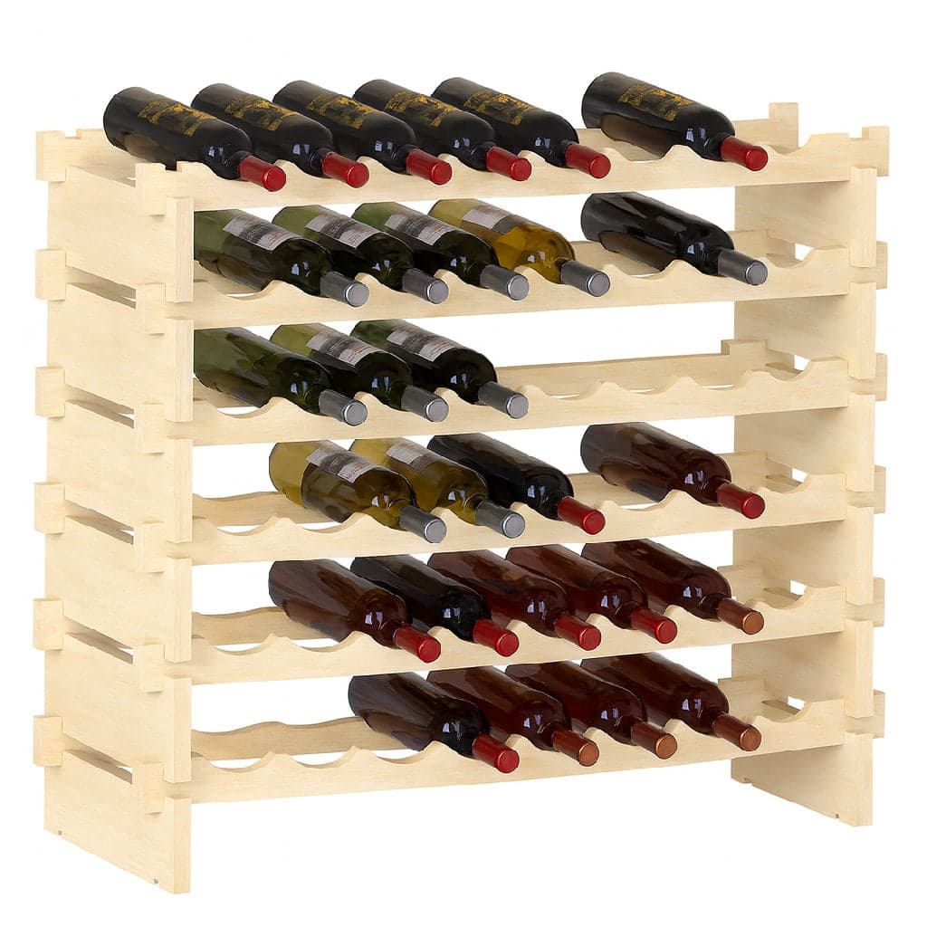 Porta Bottiglie Cantinetta Legno di Pino 6Piani 48 Scomparti 90x30 H81cm Casa Bar in Porta bottiglie da vino Danyx - Casoria, commercioVirtuoso.it