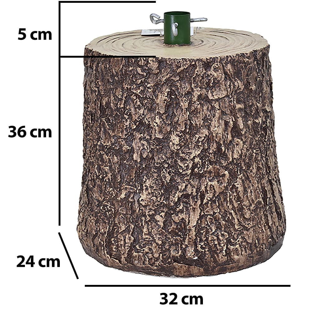 Base Supporto Albero di Natale Tronco Universale Resina Ferro Marrone H 41 cm in Basi e supporti per alberi di Natale Danyx - Casoria, commercioVirtuoso.it