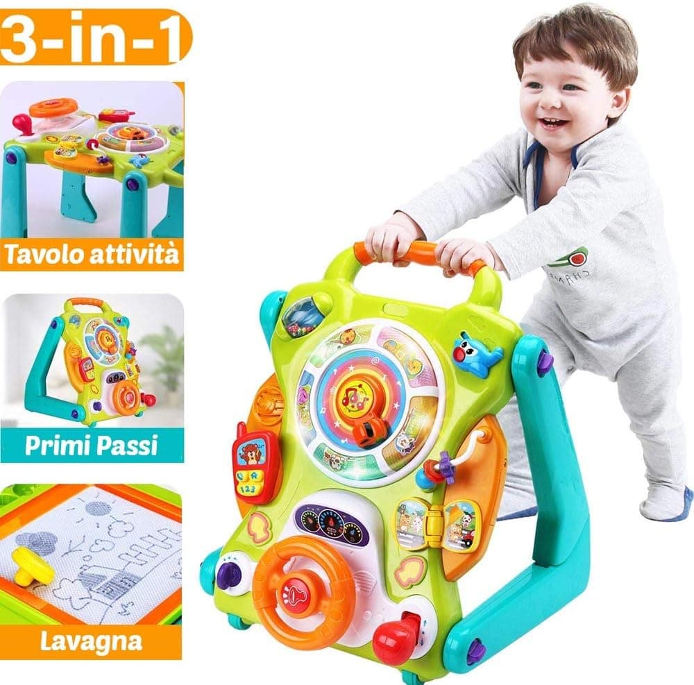 Primi Passi 3in1 Tavolo Centro Attivita e Lavagna Gioco Bambini Prima Infanzia in Girelli Esplodia - Napoli, commercioVirtuoso.it