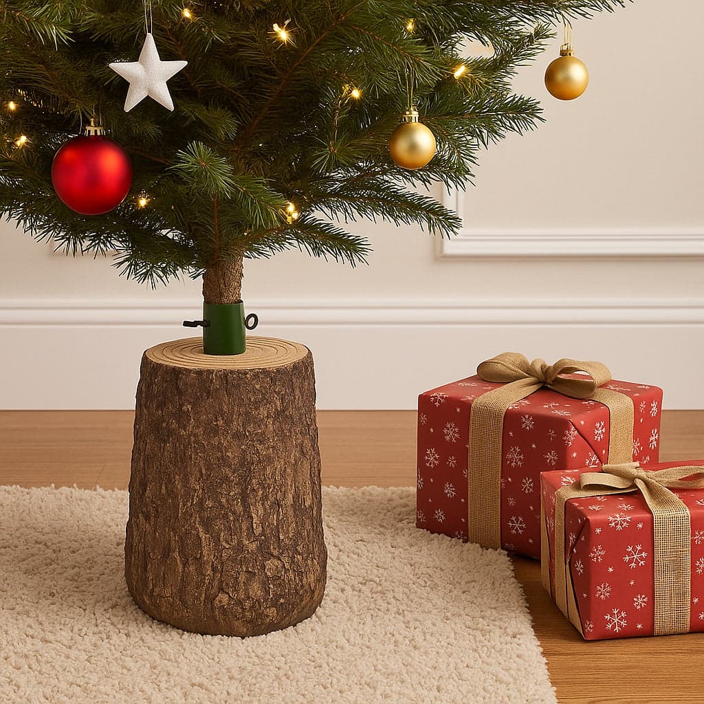 Base Supporto Albero di Natale Tronco Universale Resina Ferro Marrone H 33 cm in Basi e supporti per alberi di Natale Danyx - Casoria, commercioVirtuoso.it