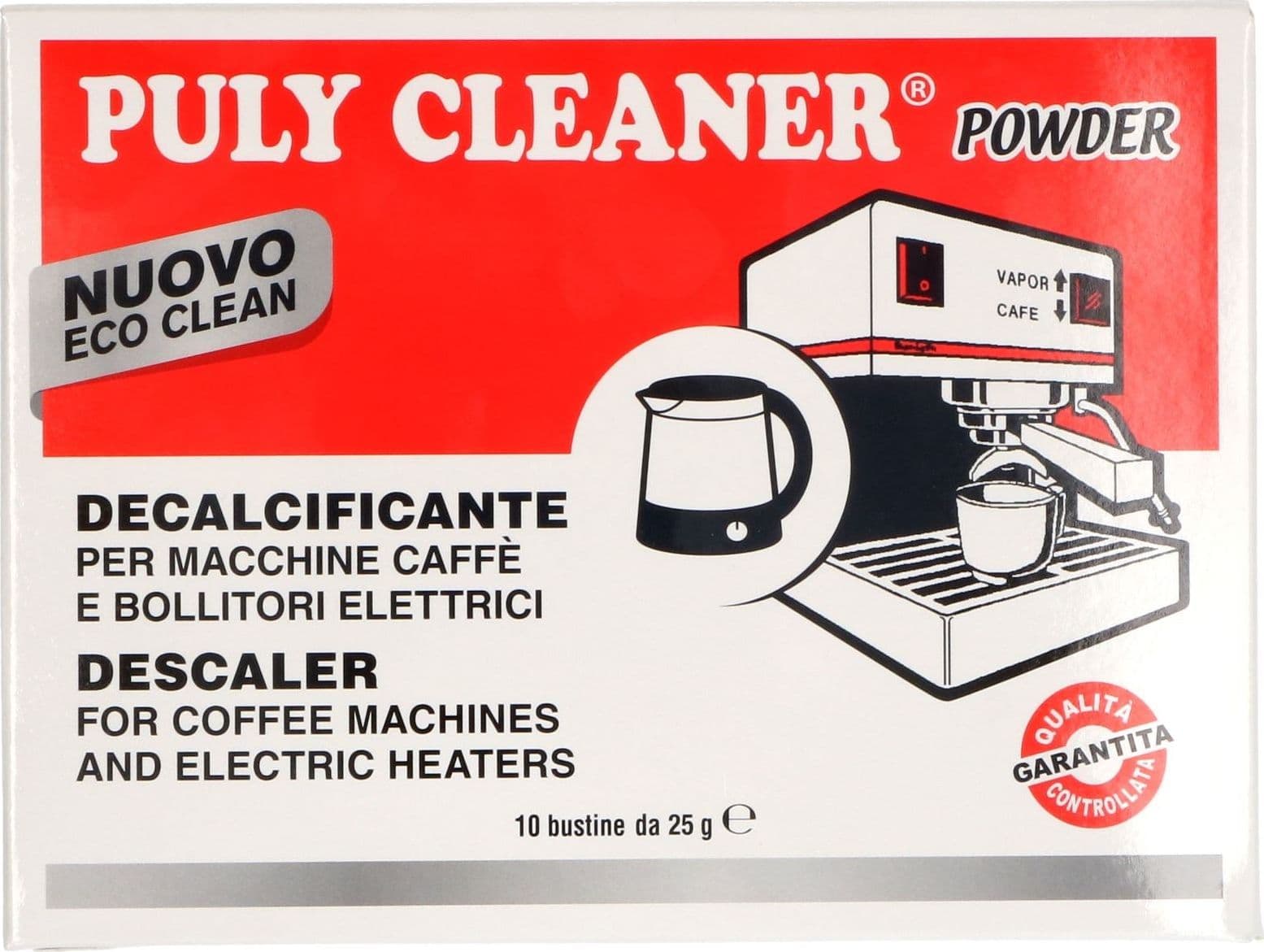 DETERGENTE MACCHINA DA CAFFÈ PULY CLEANER 10pz X 25gr UNIVERSALE in prodotto EuroStore07 - Alatri, commercioVirtuoso.it