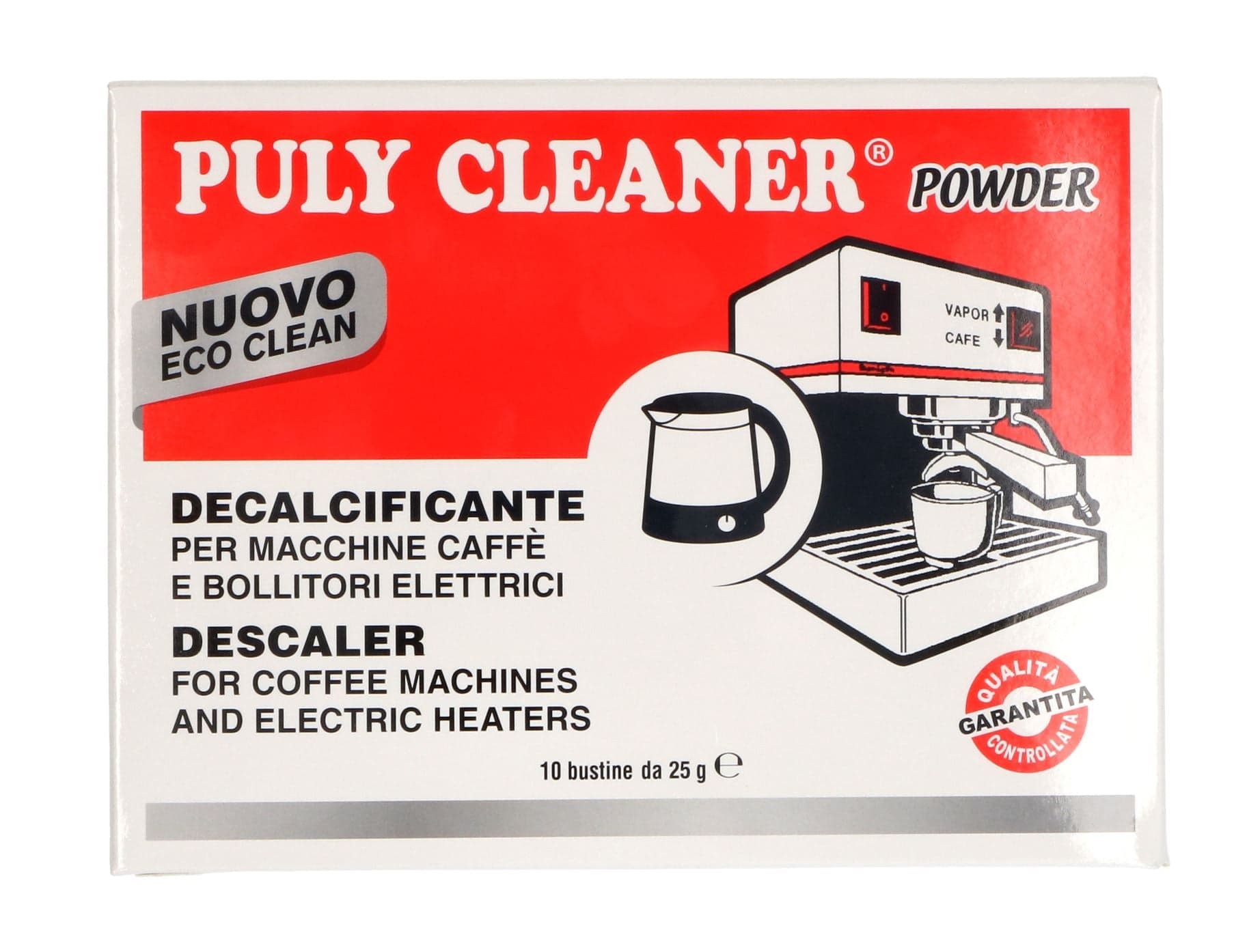 DETERGENTE MACCHINA DA CAFFÈ PULY CLEANER 10pz X 25gr UNIVERSALE in prodotto EuroStore07 - Alatri, commercioVirtuoso.it