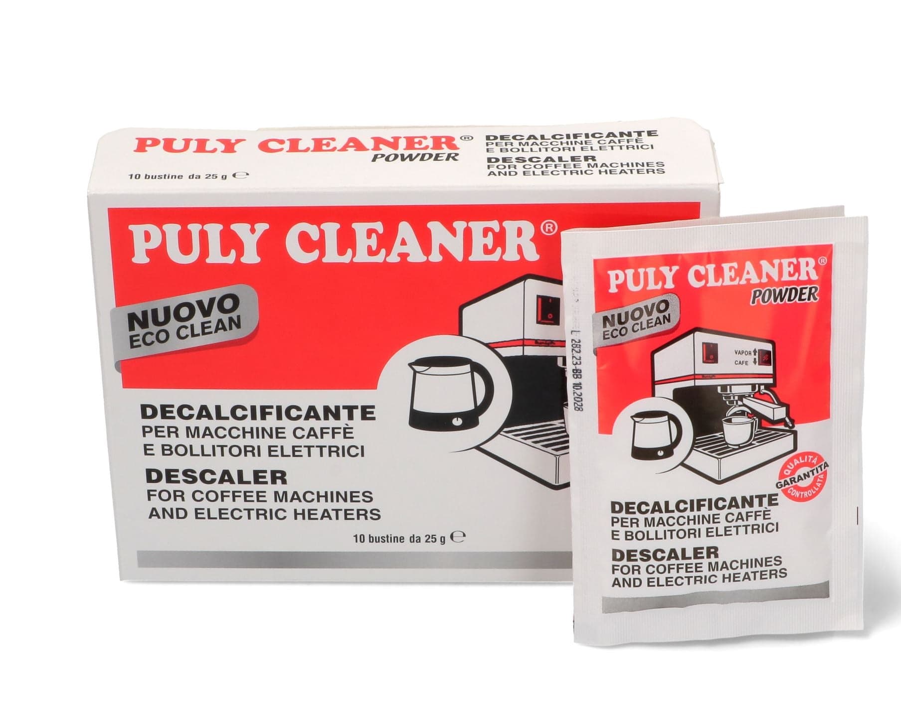 DETERGENTE MACCHINA DA CAFFÈ PULY CLEANER 10pz X 25gr UNIVERSALE in prodotto EuroStore07 - Alatri, commercioVirtuoso.it
