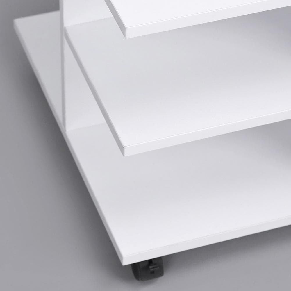 Mobiletto Tavolino Multiuso Design Moderno 4Ripiani 50x35H42cm Salvaspazio Bianco in Tavolini da caffè Danyx - Casoria, commercioVirtuoso.it
