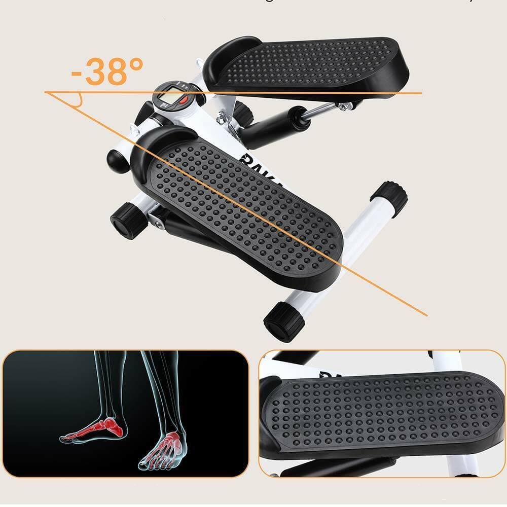 Stepper Allenamento Cardio Fitness Palestra con Manubri Elastici e Display Digitale Bianco in Stepper Danyx - Casoria, commercioVirtuoso.it