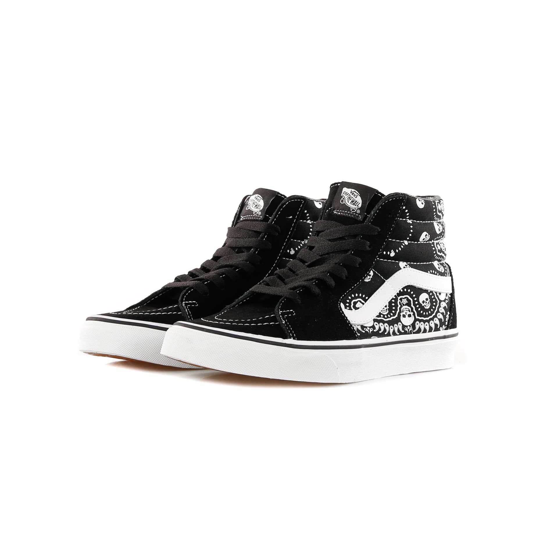 VANS Scarpa Alta Uomo Sk8-hi (bandana) Black/true White da uomo in Sneaker casual Drestige - Casamassima, commercioVirtuoso.it