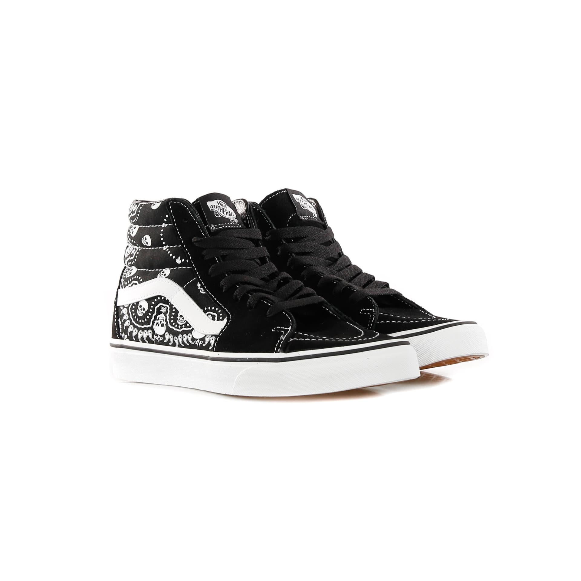 VANS Scarpa Alta Uomo Sk8-hi (bandana) Black/true White da uomo in Sneaker casual Drestige - Casamassima, commercioVirtuoso.it