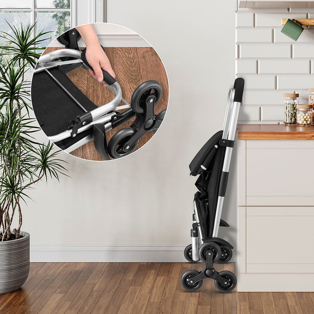 Carrello Spesa Montascale 56L Nero Borsa Termica Trolley Portaspesa con Tracolla in Trolley per la spesa Esplodia - Napoli, commercioVirtuoso.it