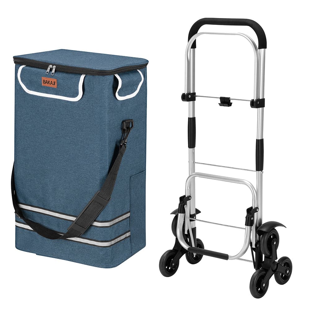 Carrello Spesa Montascale 56L Blu Borsa Termica Trolley Portaspesa con Tracolla in Trolley per la spesa Esplodia - Napoli, commercioVirtuoso.it
