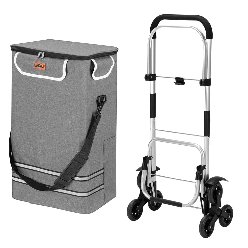 Carrello Spesa Montascale 56L Grigio Borsa Termica Trolley Portaspesa e Tracolla in Trolley per la spesa Esplodia - Napoli, commercioVirtuoso.it