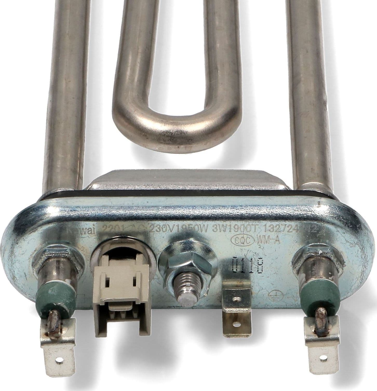RESISTENZA CON 2 TERMOFUSIBILI + NTC 1950W LAVATRICE REX ELECTROLUX 1327242416 in prodotto EuroStore07 - Alatri, commercioVirtuoso.it