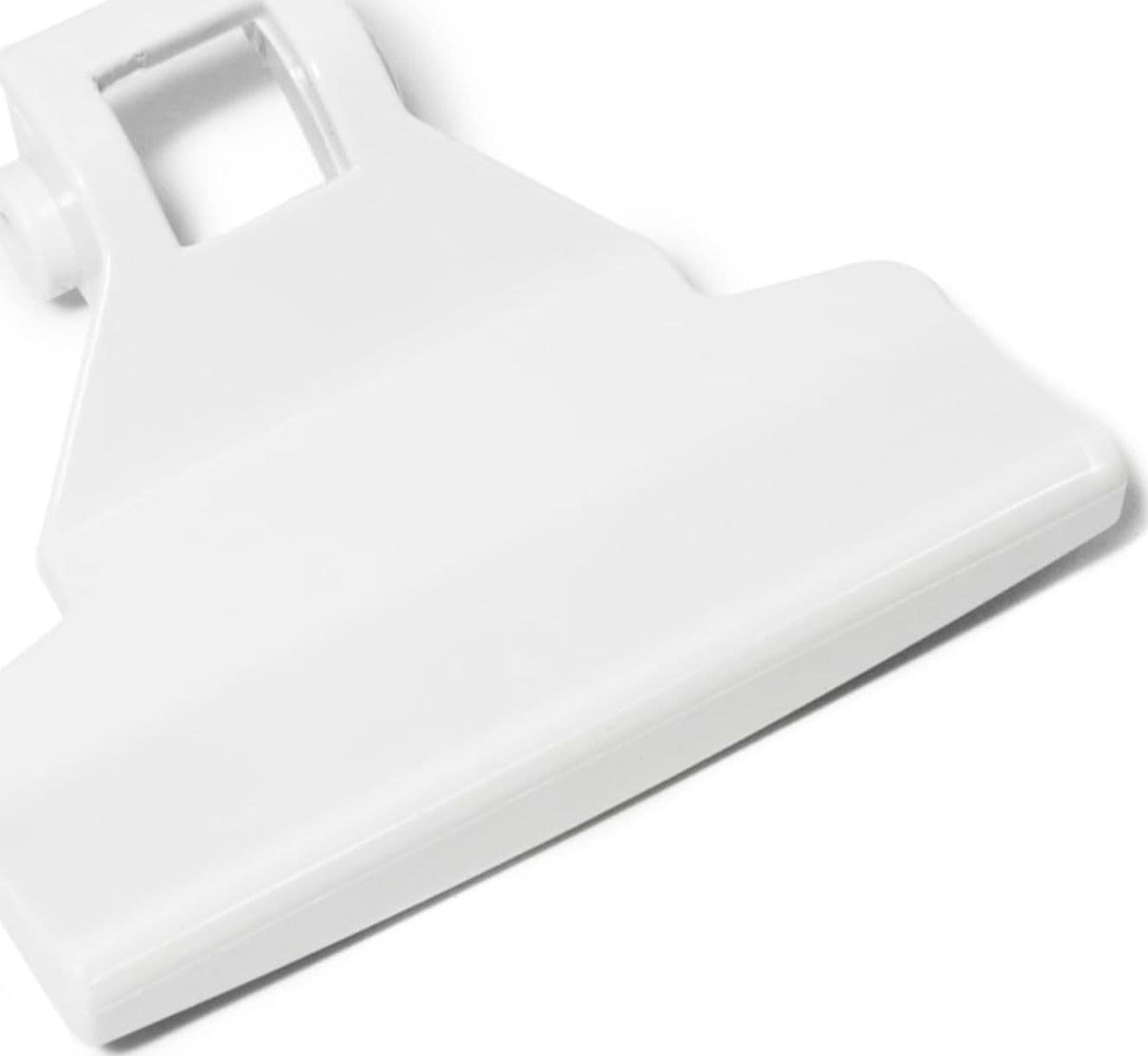 MANIGLIA OBLÒ BIANCA PER LAVATRICE REX ELECTROLUX ZANUSSI 1242060000 in prodotto EuroStore07 - Alatri, commercioVirtuoso.it