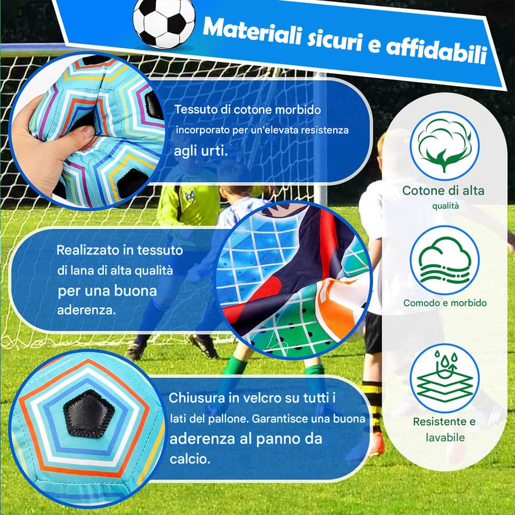 Set da Gioco Pallone da Calcio Morbido per Bambini Interno e Esterno Idea Regalo in Calcio Esplodia - Napoli, commercioVirtuoso.it
