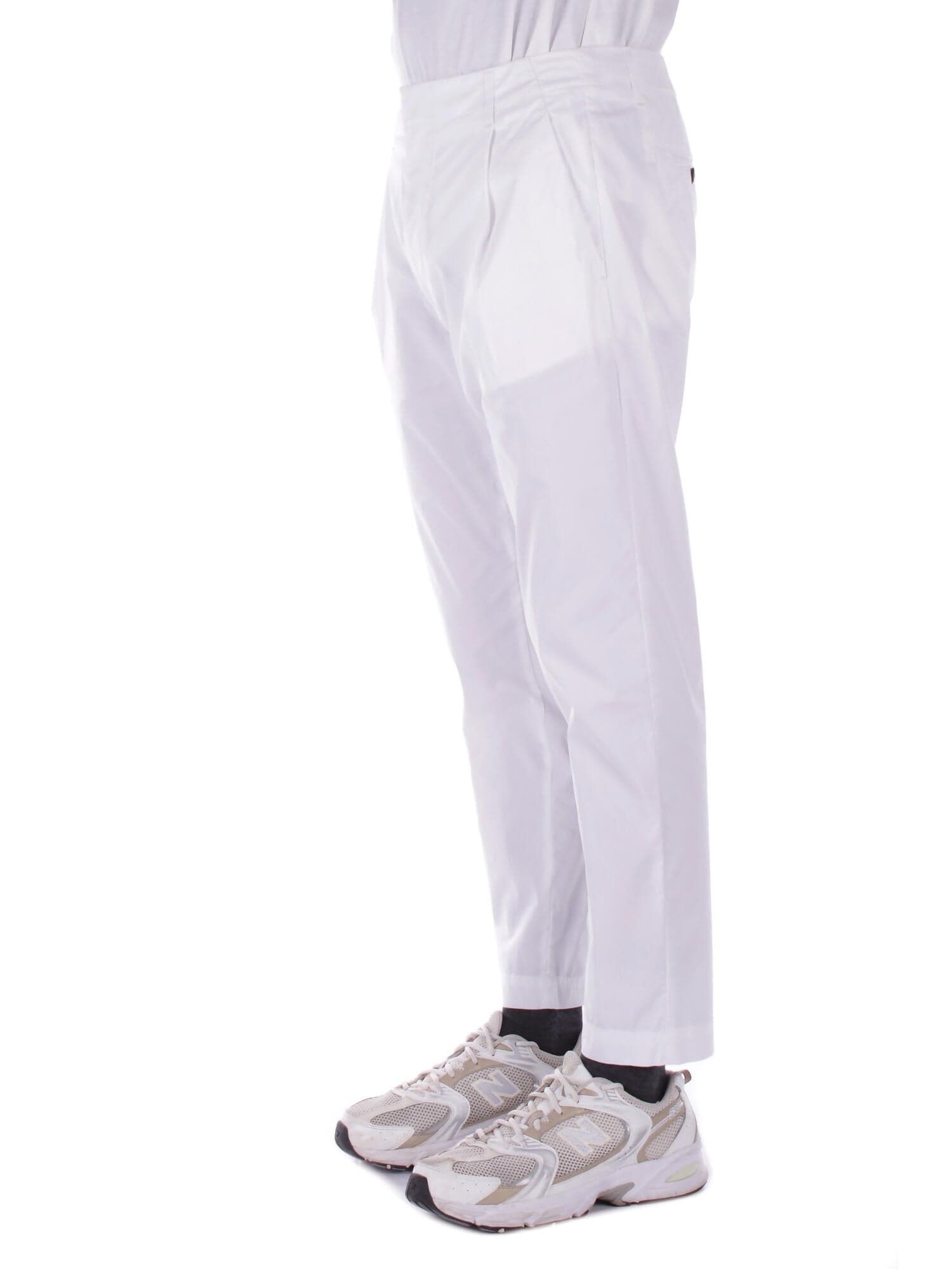 Dondup Pantaloni Bianco da uomo in Pantaloni Drestige - Casamassima, commercioVirtuoso.it