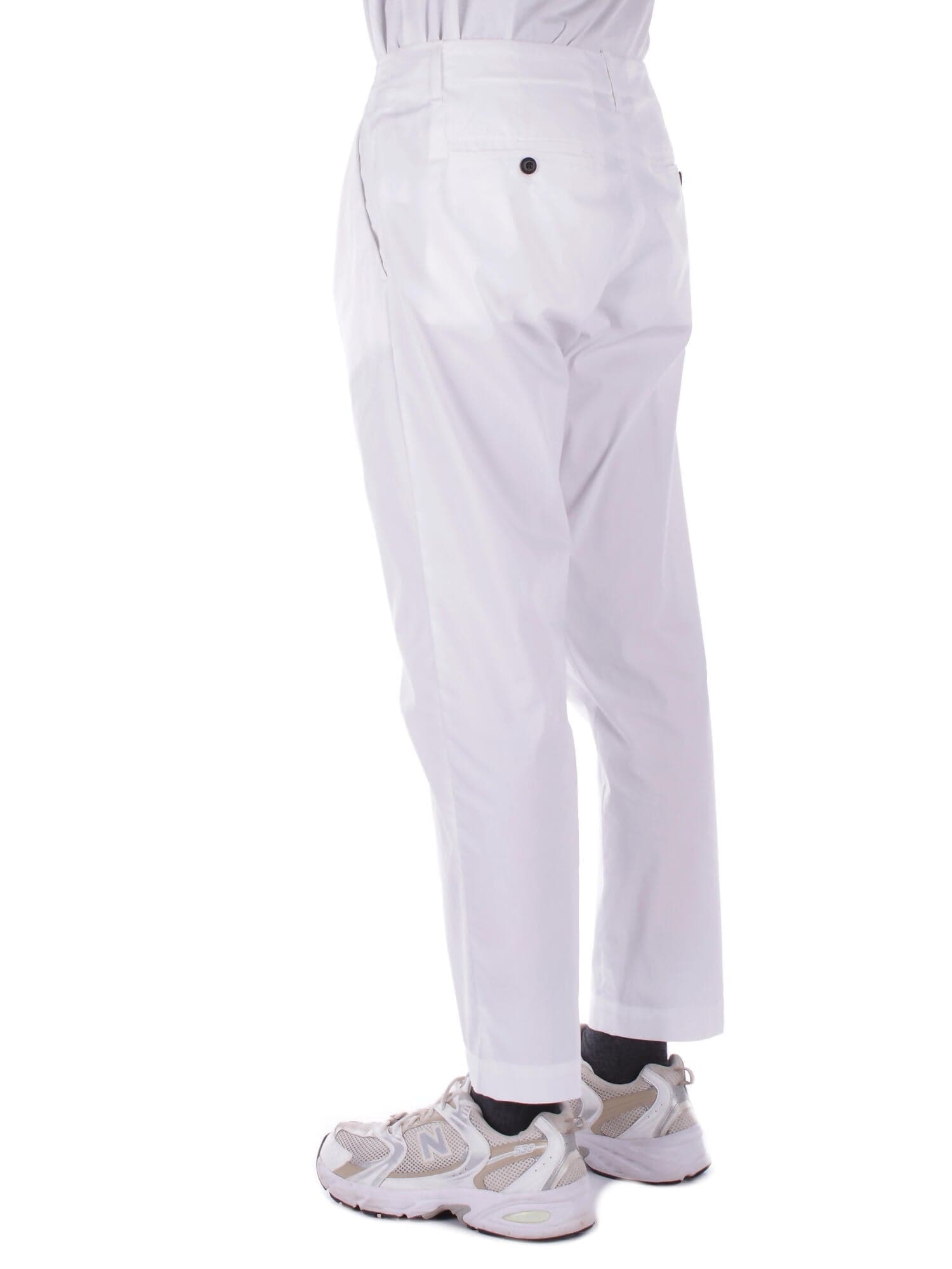 Dondup Pantaloni Bianco da uomo in Pantaloni Drestige - Casamassima, commercioVirtuoso.it