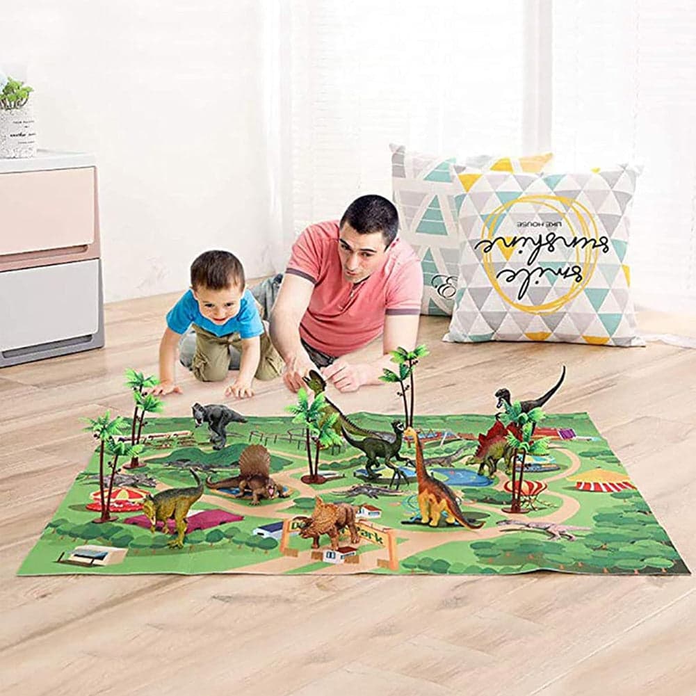 Playset Dinosauri 15 Pezzi con Custodia e Tappetino Dino T-Rex Idea Regalo in Dinosauri e creature preistoriche Esplodia - Napoli, commercioVirtuoso.it