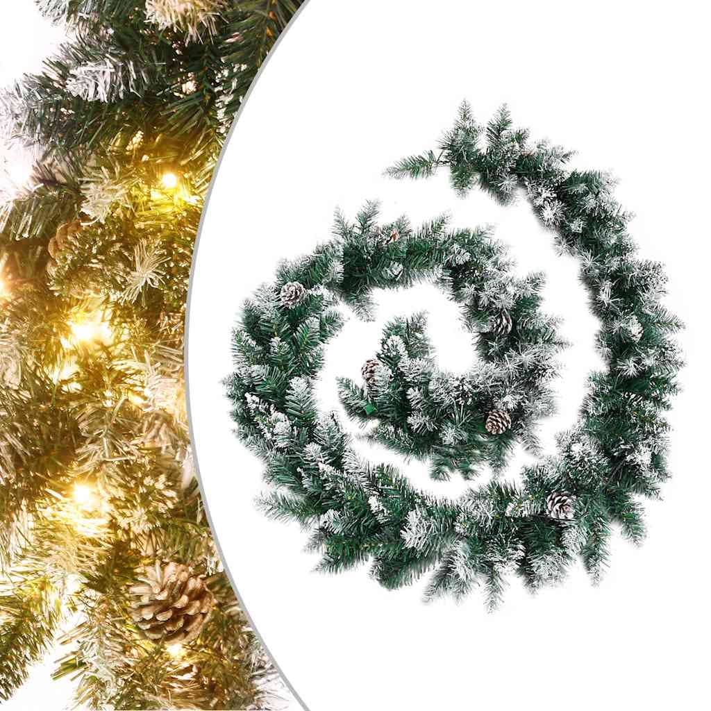 Ghirlanda Natalizia Verde 5,2 m con 75 Luci LED e 8 Effetti per Interni