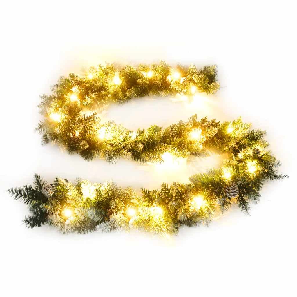 Ghirlanda Natalizia Verde 5,2 m con 75 Luci LED e 8 Effetti per Interni in Ghirlande e corone Esplodia - Napoli, commercioVirtuoso.it