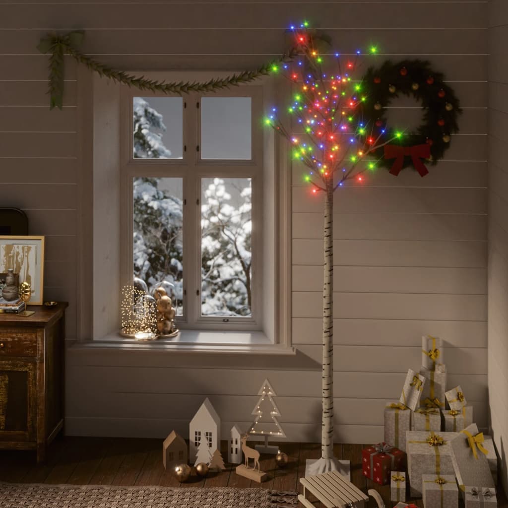Albero di Natale Salice 220 cm con 200 LED Multicolore per Interno ed Esterno in Alberi di natale artificiali Esplodia - Napoli, commercioVirtuoso.it