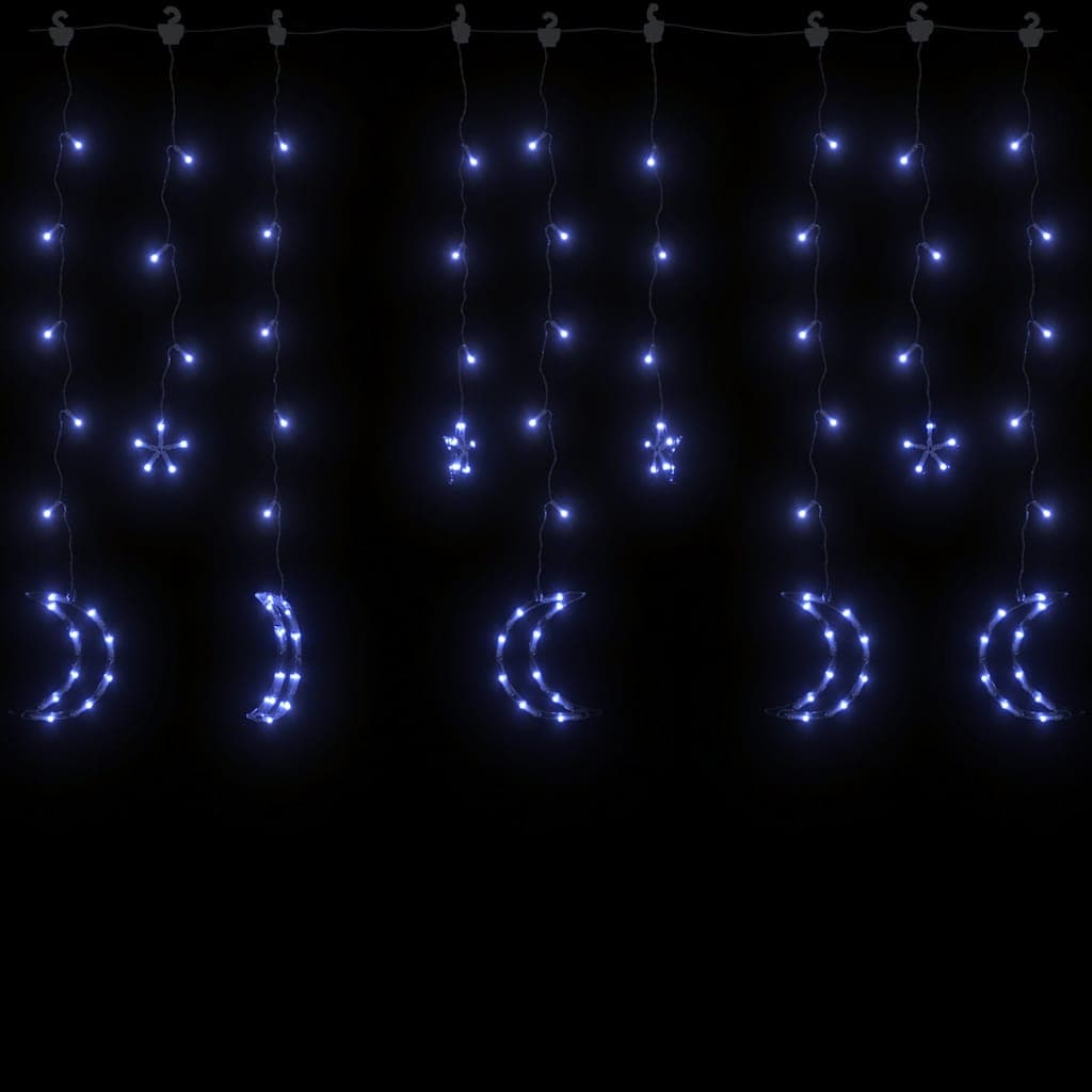 Luci Stella e Luna 138 LED Blu con Telecomando USB per Interni e Esterni in Catene luminose Esplodia - Napoli, commercioVirtuoso.it