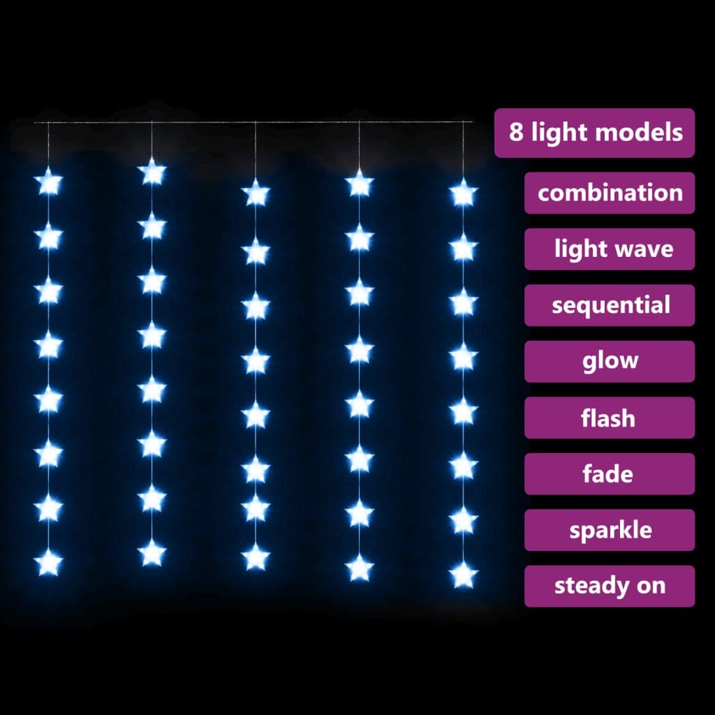 Luci Fatate a Stella 200 LED Blu 8 Funzioni con USB per Interni e Esterni in Catene luminose Esplodia - Napoli, commercioVirtuoso.it