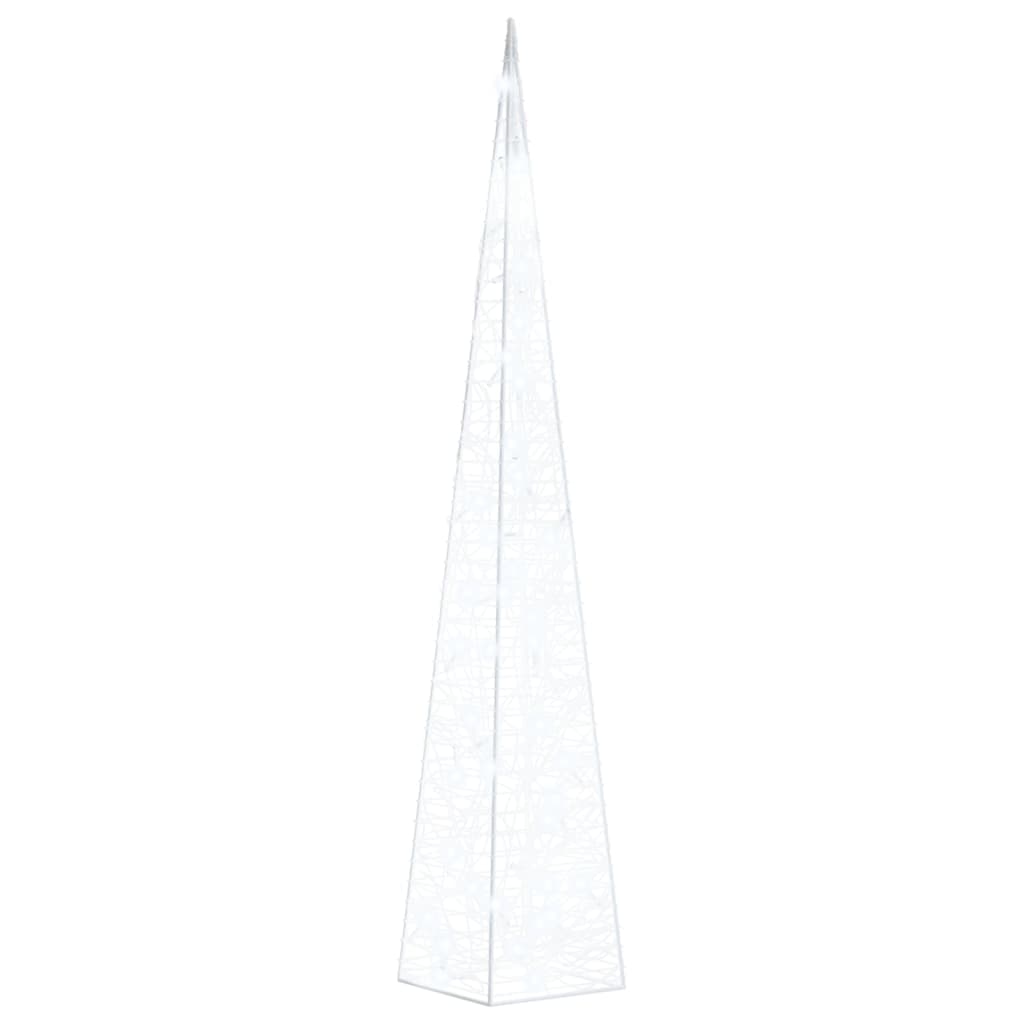 Cono di Luce LED Acrilico 90 cm Bianco Freddo 45 LED per Interni e Esterni in Catene luminose Esplodia - Napoli, commercioVirtuoso.it