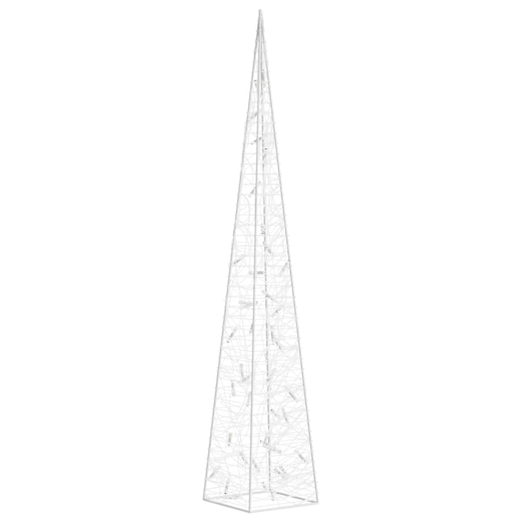 Cono di Luce LED Acrilico 90 cm Bianco Freddo 45 LED per Interni e Esterni in Catene luminose Esplodia - Napoli, commercioVirtuoso.it