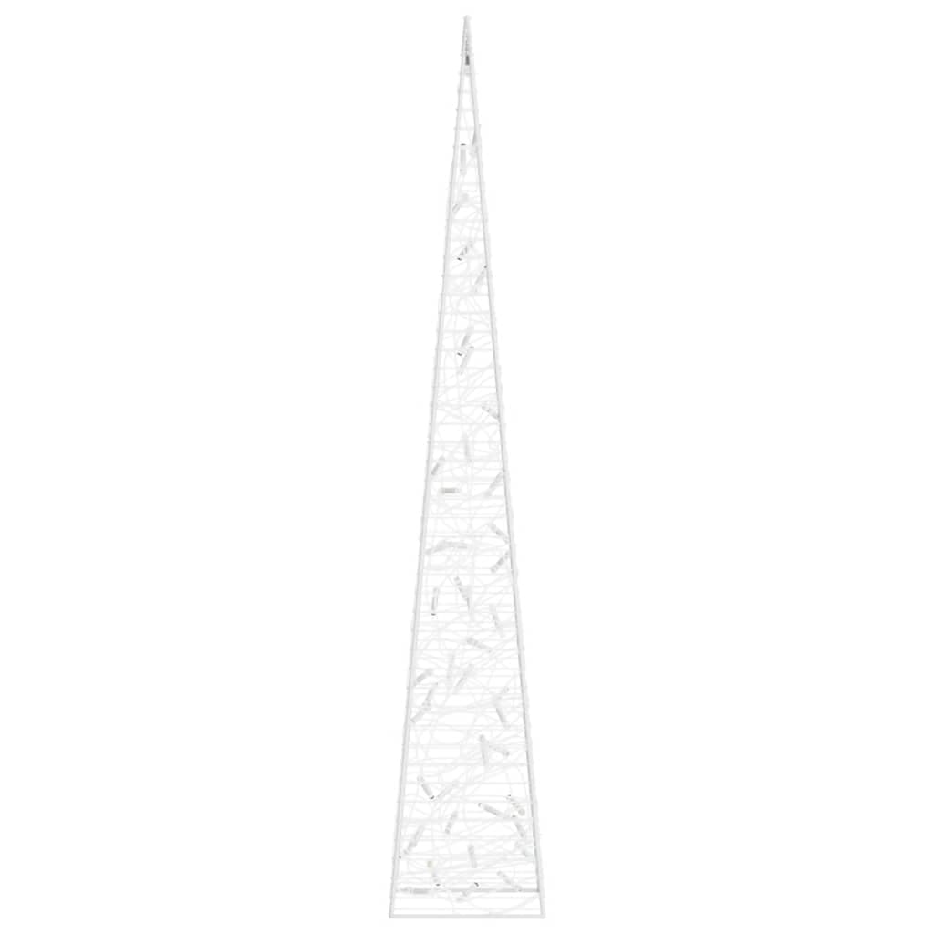 Cono di Luce LED Acrilico 90 cm Bianco Freddo 45 LED per Interni e Esterni in Catene luminose Esplodia - Napoli, commercioVirtuoso.it