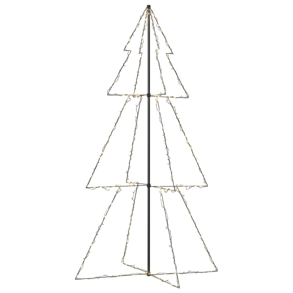 Albero di Natale a Cono 300 LED per Interni Esterni 120x220 cm in Catene luminose Esplodia - Napoli, commercioVirtuoso.it