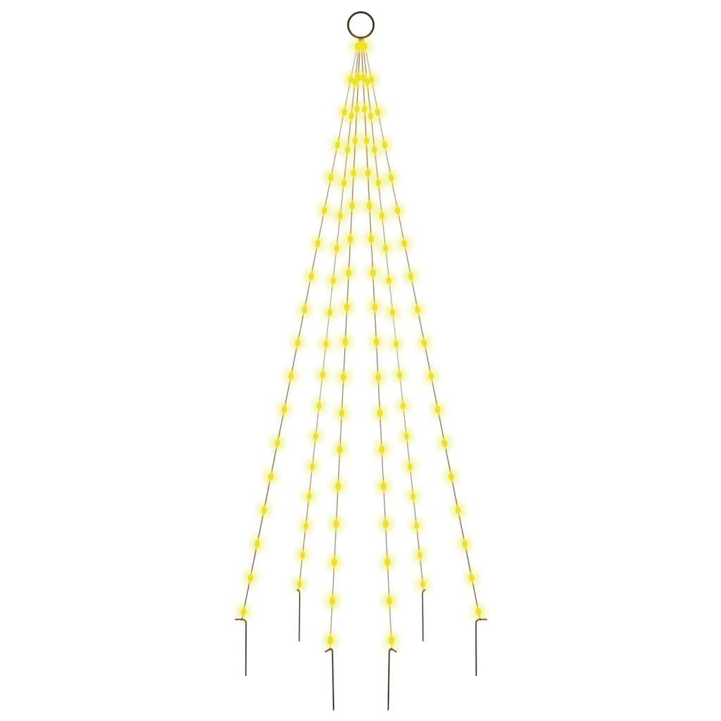 Albero di Natale Pennone 180 cm con 108 LED Bianco Caldo 8 Effetti per Esterno in Alberi di natale artificiali Esplodia - Napoli, commercioVirtuoso.it