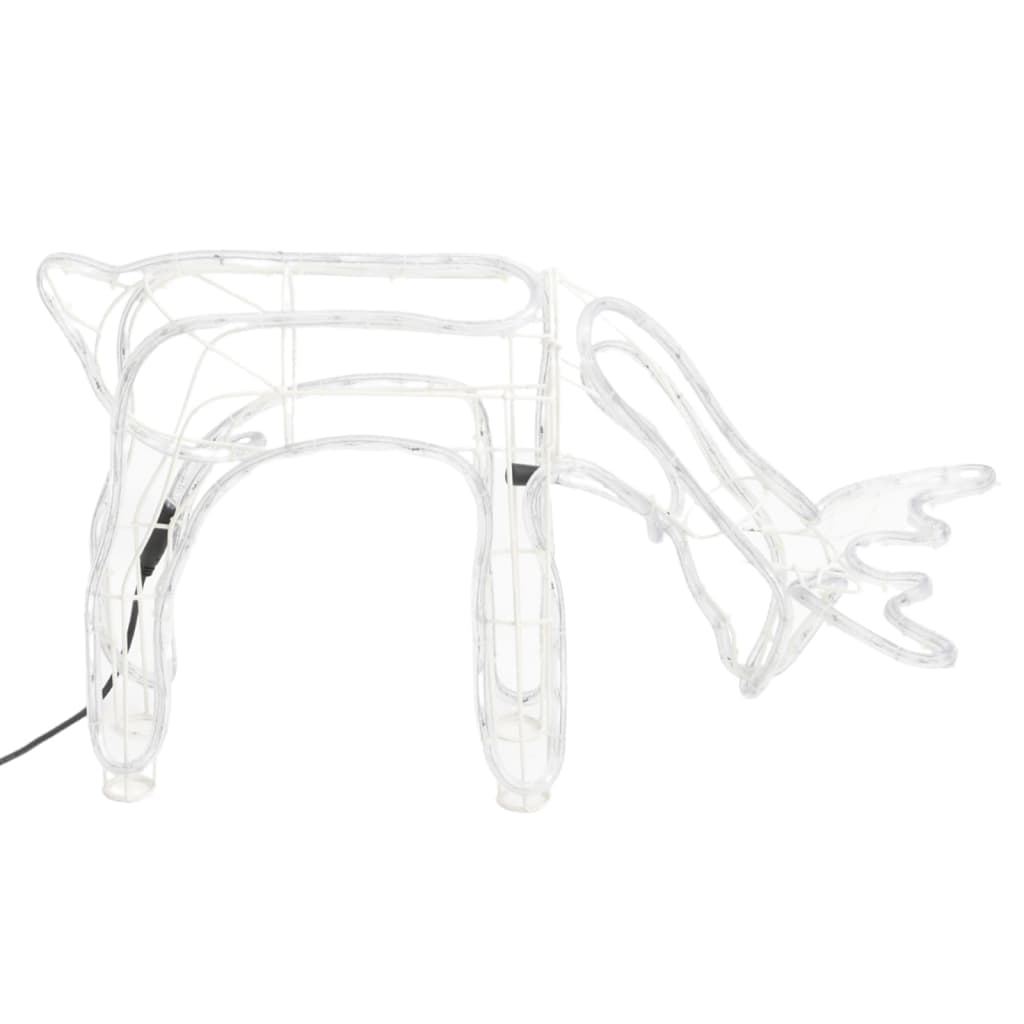 Set Figure Renne Natalizie 3 pz in PVC Bianco Caldo con 192 LED Pieghevoli in Oggettistica Esplodia - Napoli, commercioVirtuoso.it