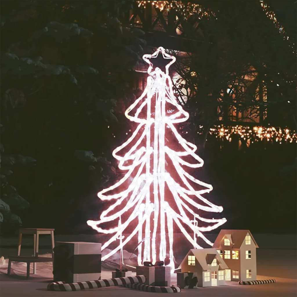 Figura Albero Natale Pieghevole con 360 LED Bianco Caldo 87x87x93 cm Esterno in Alberi di natale artificiali Esplodia - Napoli, commercioVirtuoso.it