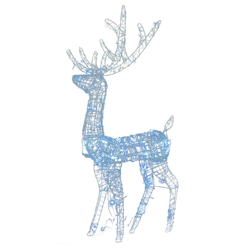 Decorazioni Natalizie Renne in Acrilico 120cm Bianco Freddo con 140 LED 3pz in Catene luminose Esplodia - Napoli, commercioVirtuoso.it
