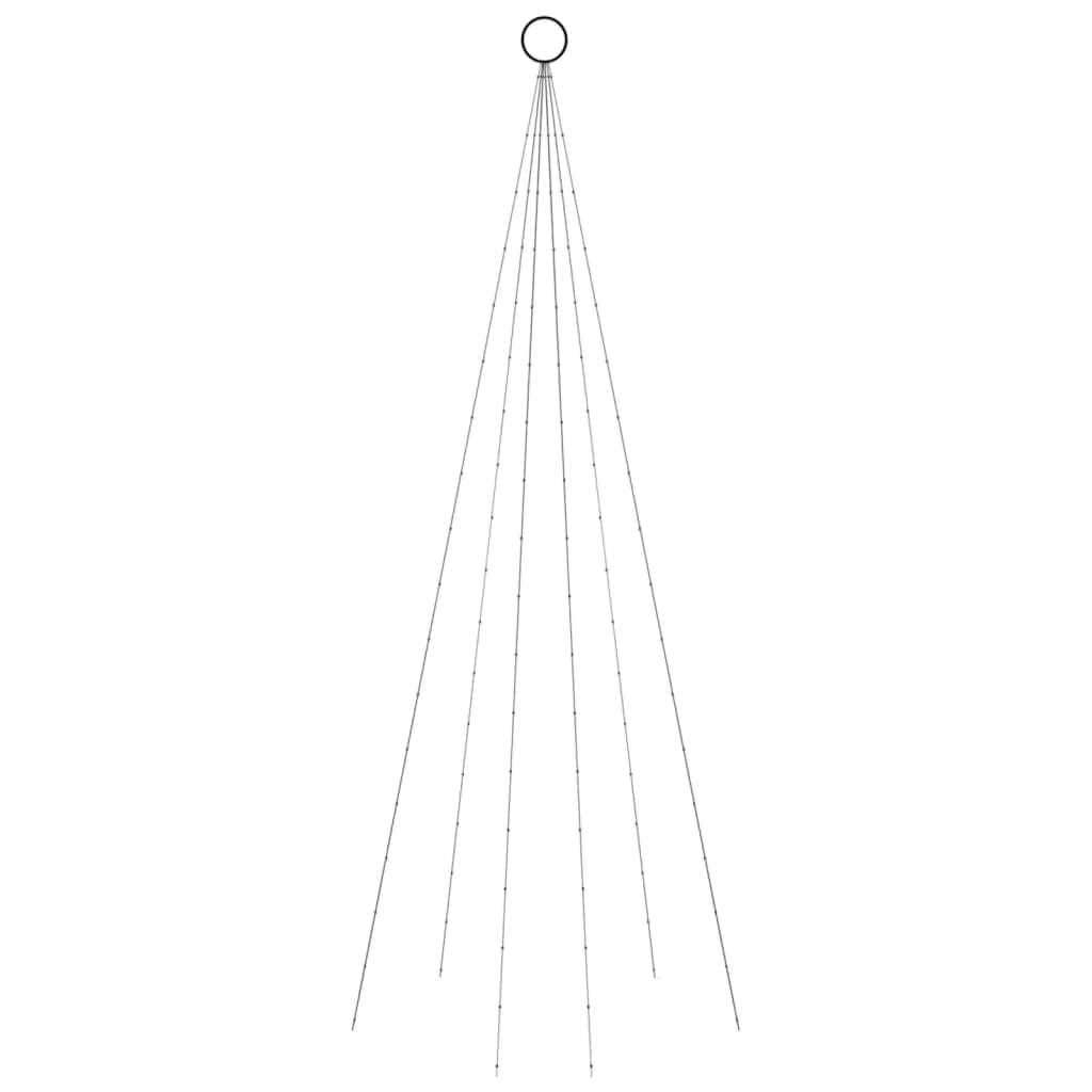 Albero di Natale Pennone 180 cm con 108 LED Bianco Caldo 8 Effetti per Esterno in Alberi di natale artificiali Esplodia - Napoli, commercioVirtuoso.it